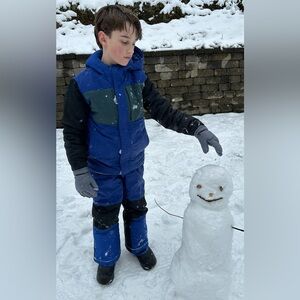 KIDS HANNA ANDERSSON COLORBLOCK SNOW JACKET - SIZE 10